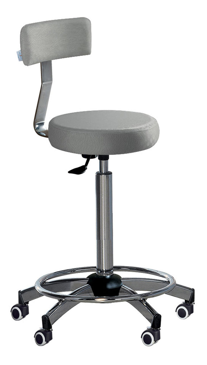 Medical &amp; Beauty MONTANA STOOL WITH BACKREST