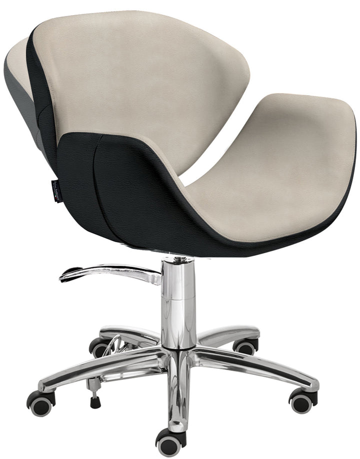 Salon Ambience Friseurstuhl Olimpia mit Rollen und Bremse
