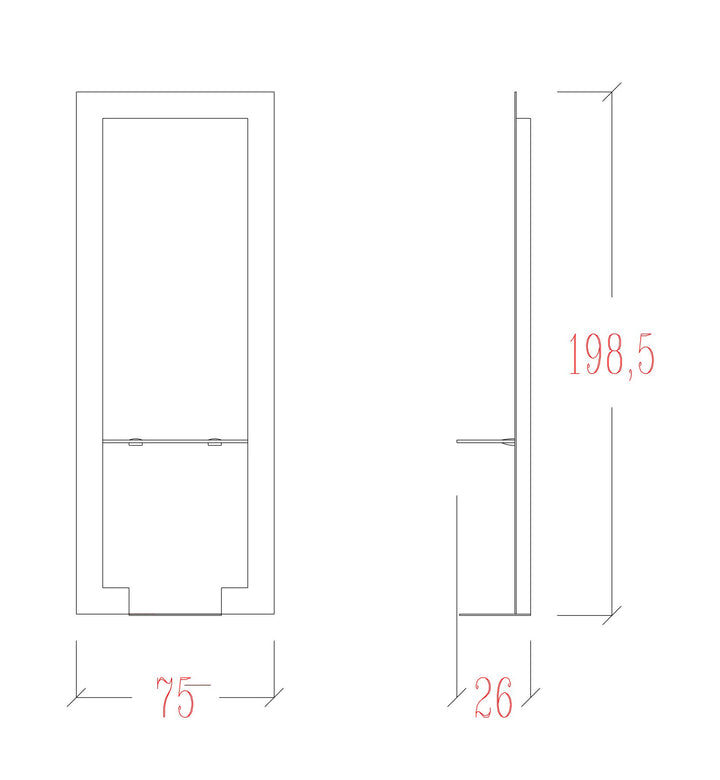 Vezzosi Frisörspiegel Passion Glass light