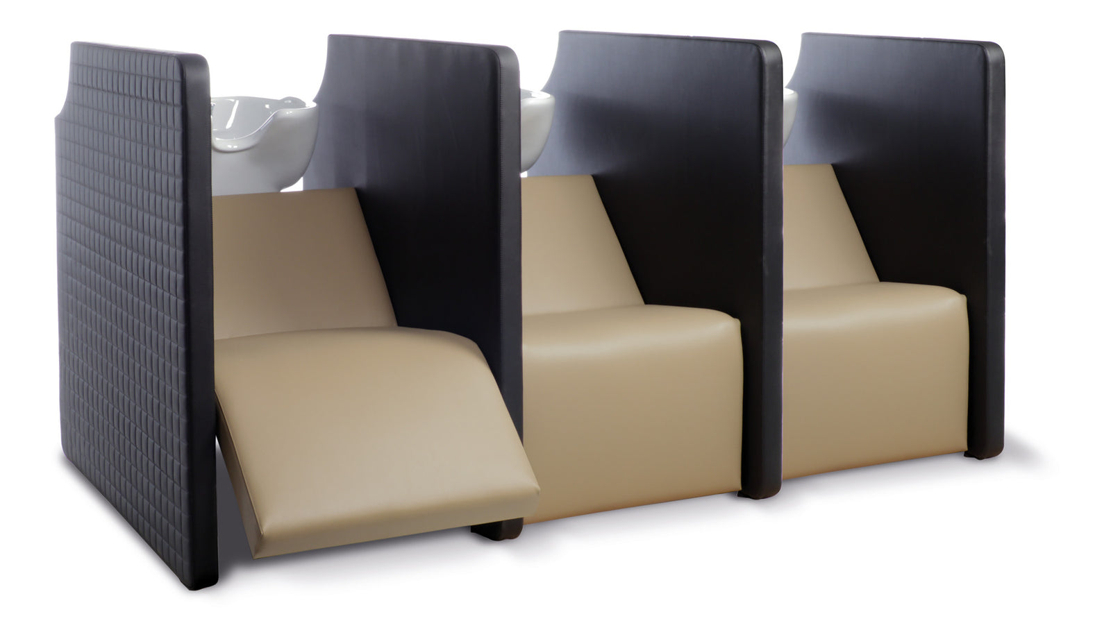Poltrona lavaggio GammaStore PRIVACY 3P – SOLO NERO E CPT