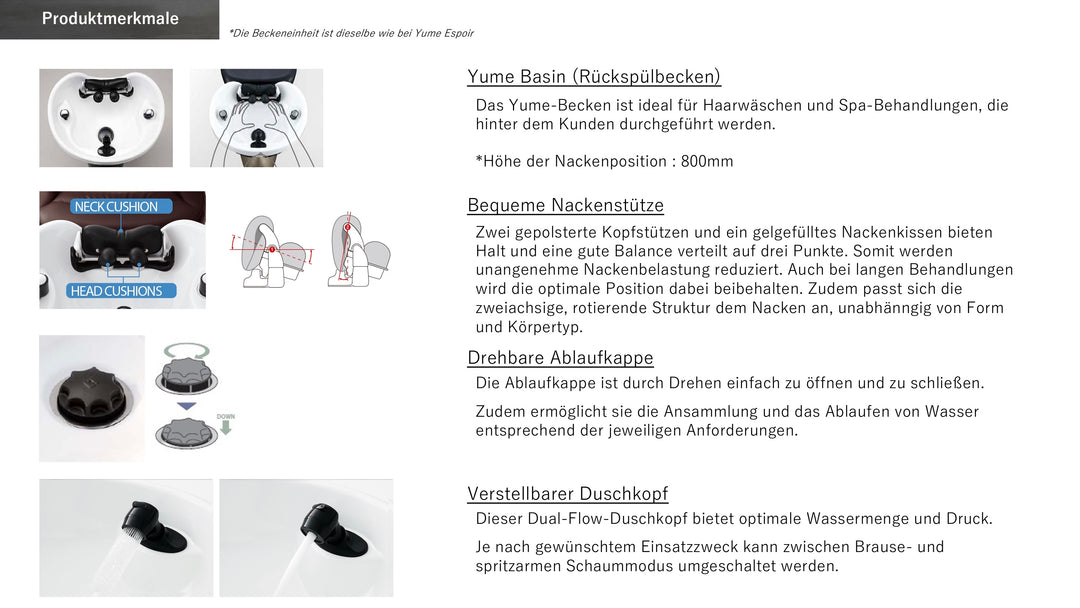Takara Belmont Waschliege Yume Noble