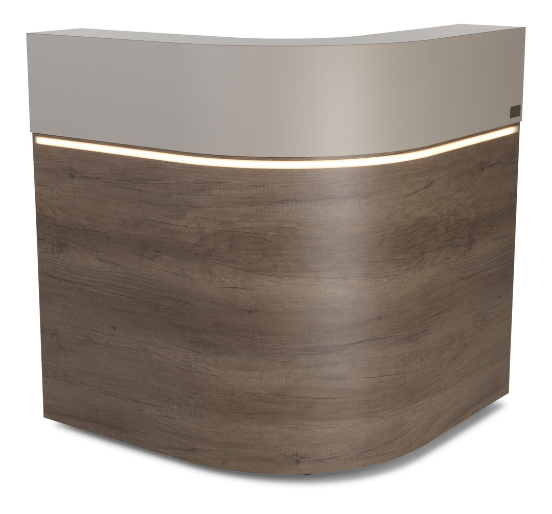 Salondesign24 abgerundete Empfangstheke Salt