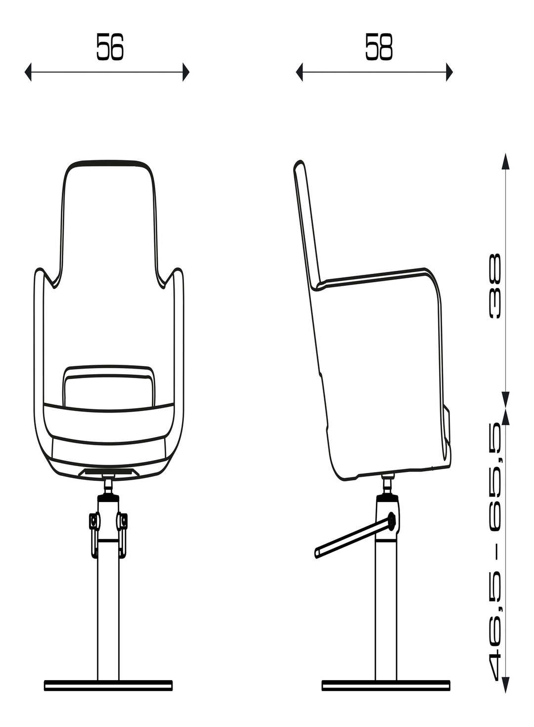 Pietranera Friseurstuhl SE-X EASY