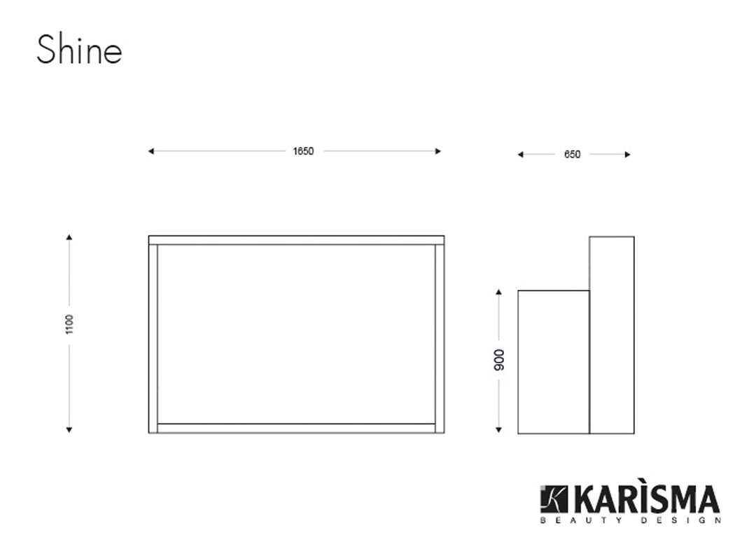 Karisma Recepție salon SHINE - 165 cm