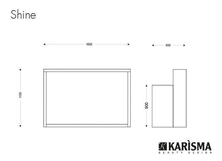 Karisma Recepție salon SHINE - 165 cm