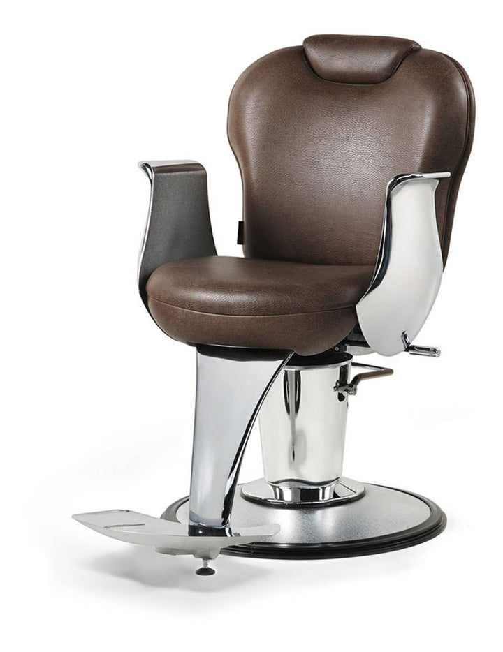 Pietranera HERREN STUHL TATU KIPPBARES MIT KOPFSTUTZE UND FUSS, ARRETIERBARE PUMPE, TELLERFUSS SATINIERT