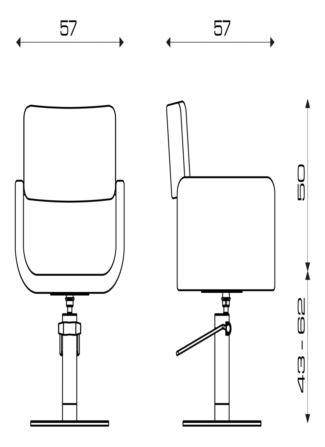 Pietranera Friseurstuhl TAU