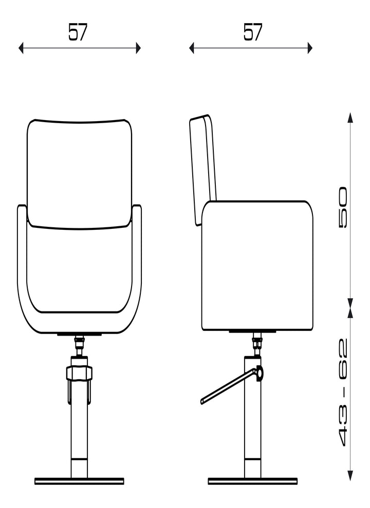 Pietranera Friseurstuhl TAU