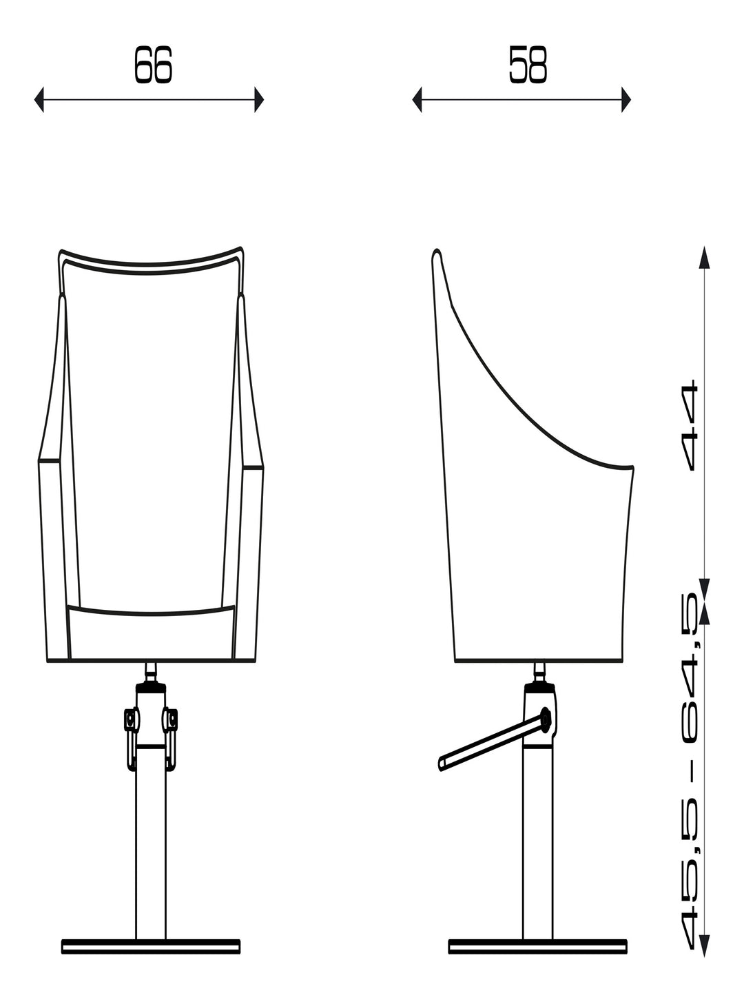 Pietranera Friseurstuhl VENTO