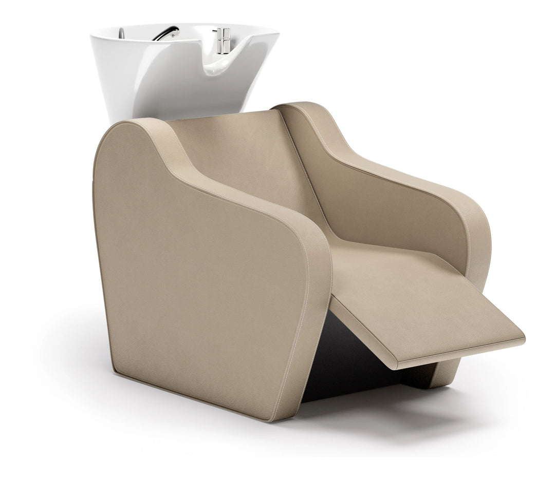 Salondesign24 Lila Rückwärtswaschsessel Flora relax