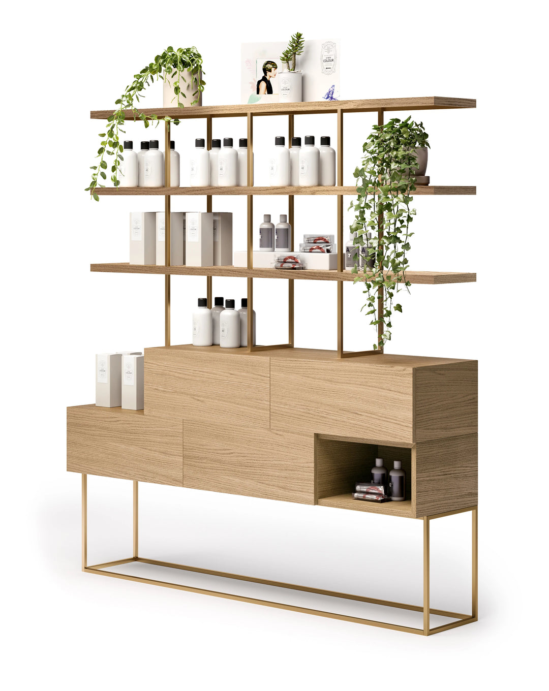 Salondesign24 Flora purple display shelf