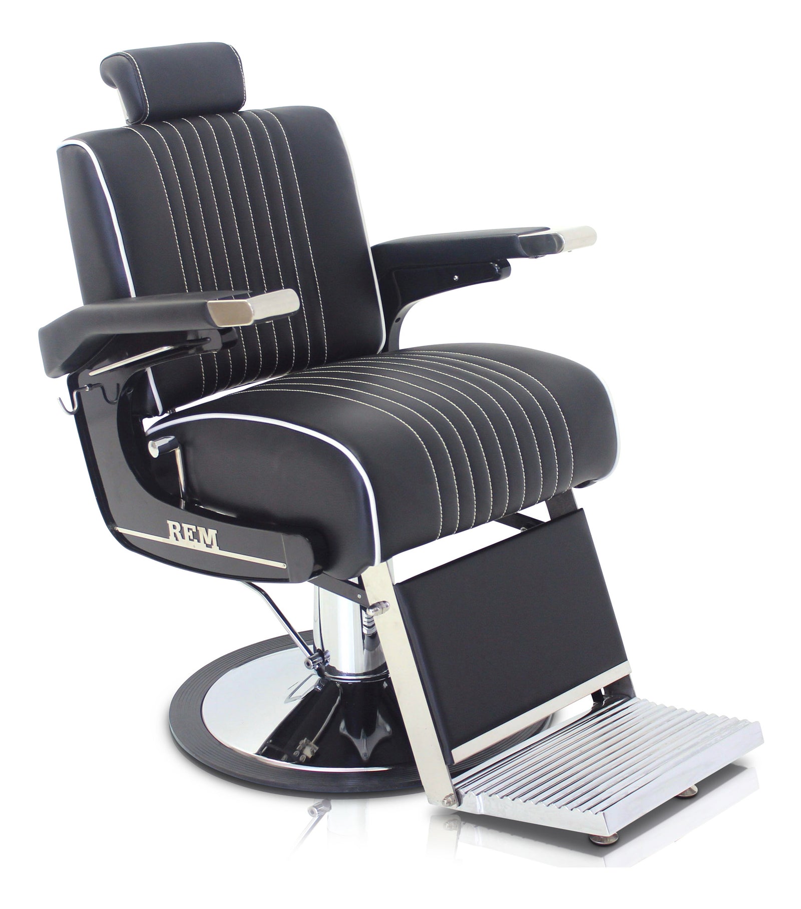 REM Voyager Classic Black kadeřnické křeslo