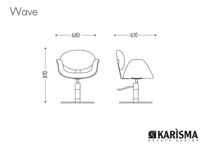 Sedia per parrucchiere Karisma WAVE
