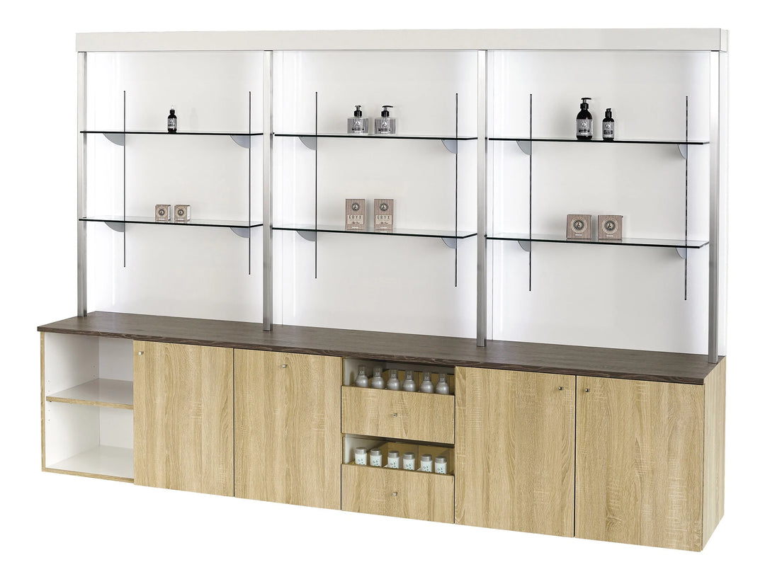 Salondesign24 Lila Verkaufsregal  9360/B