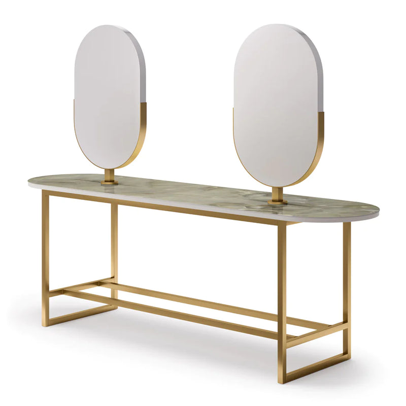 Salondesign24 Fancy purple dressing table mirror