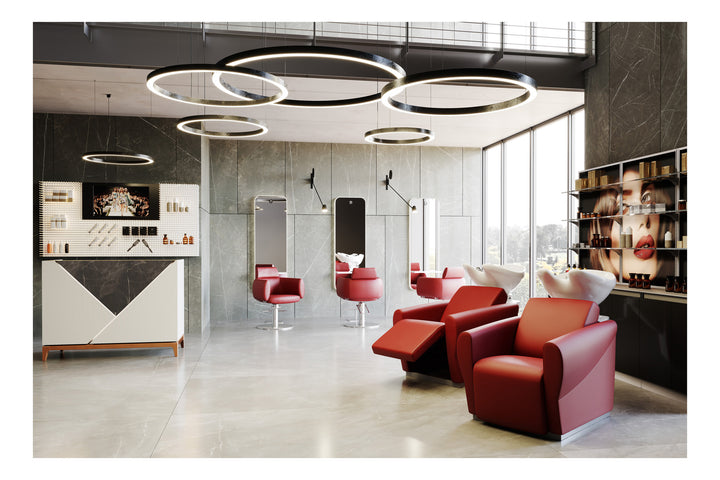 Pietranera WASCHANLAGE CAMACHO FIRST JET MASSAGE, ELEKTRISCHE BEINAUFLAGE, HARMONISCHEN BEWEGUNG VON RUCKENLEHNE, SITZ UND FUSSSTUTZE