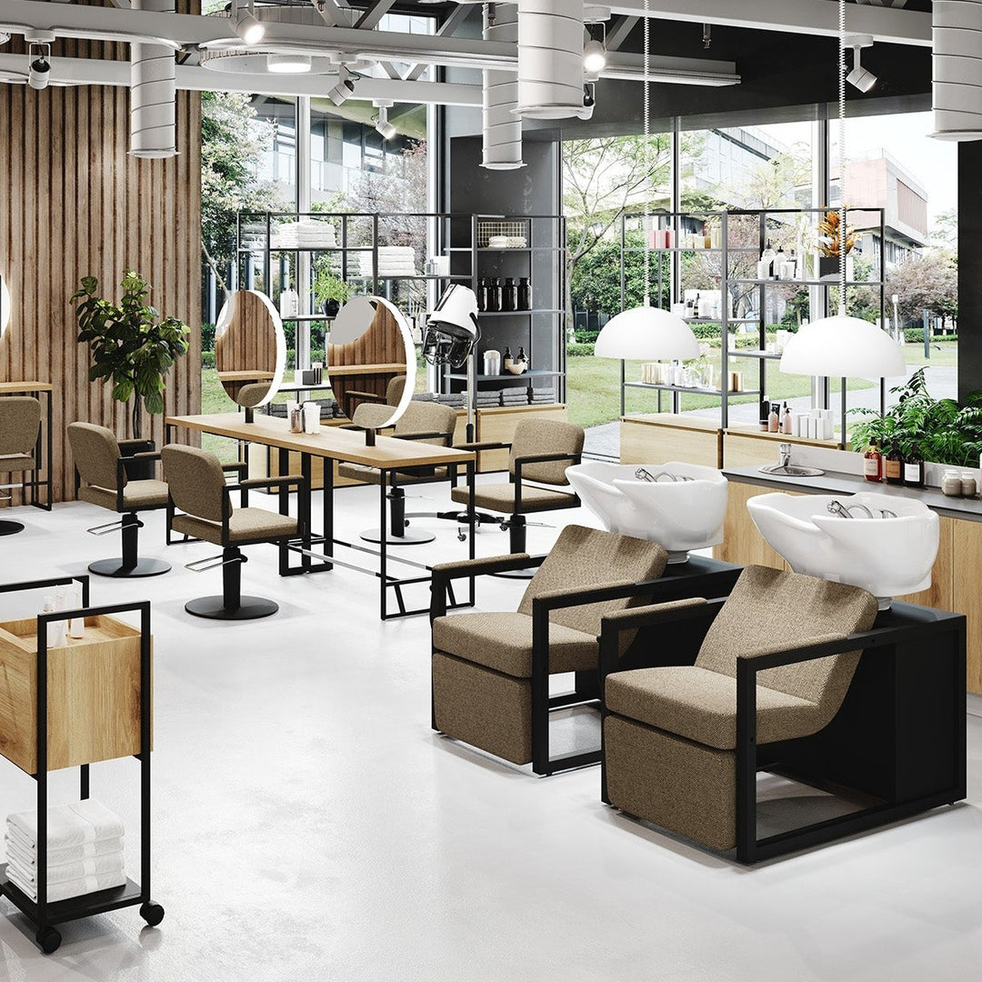 Salondesign24 Hair Salon Equipment Package Deal: Woodie