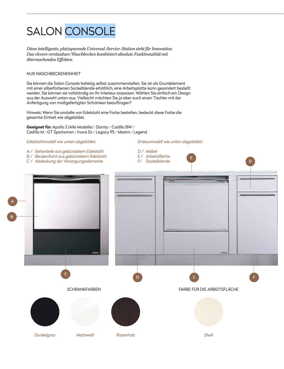Takara Belmont Lavabo de coiffure rabattable Salon Console - Une solution unique pour gagner de la place