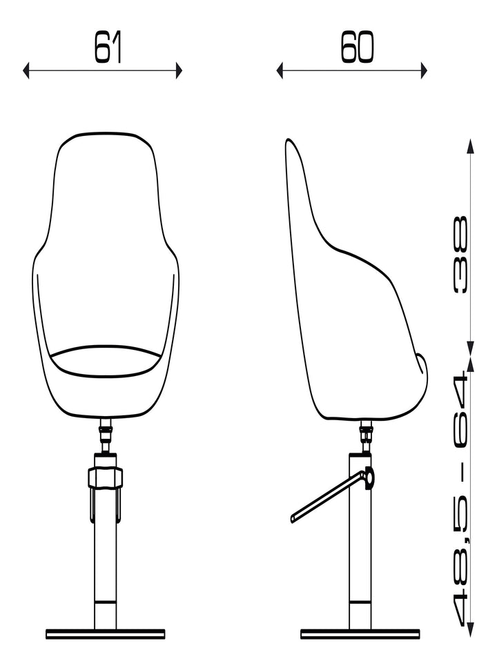 Pietranera Friseurstuhl AMELIA