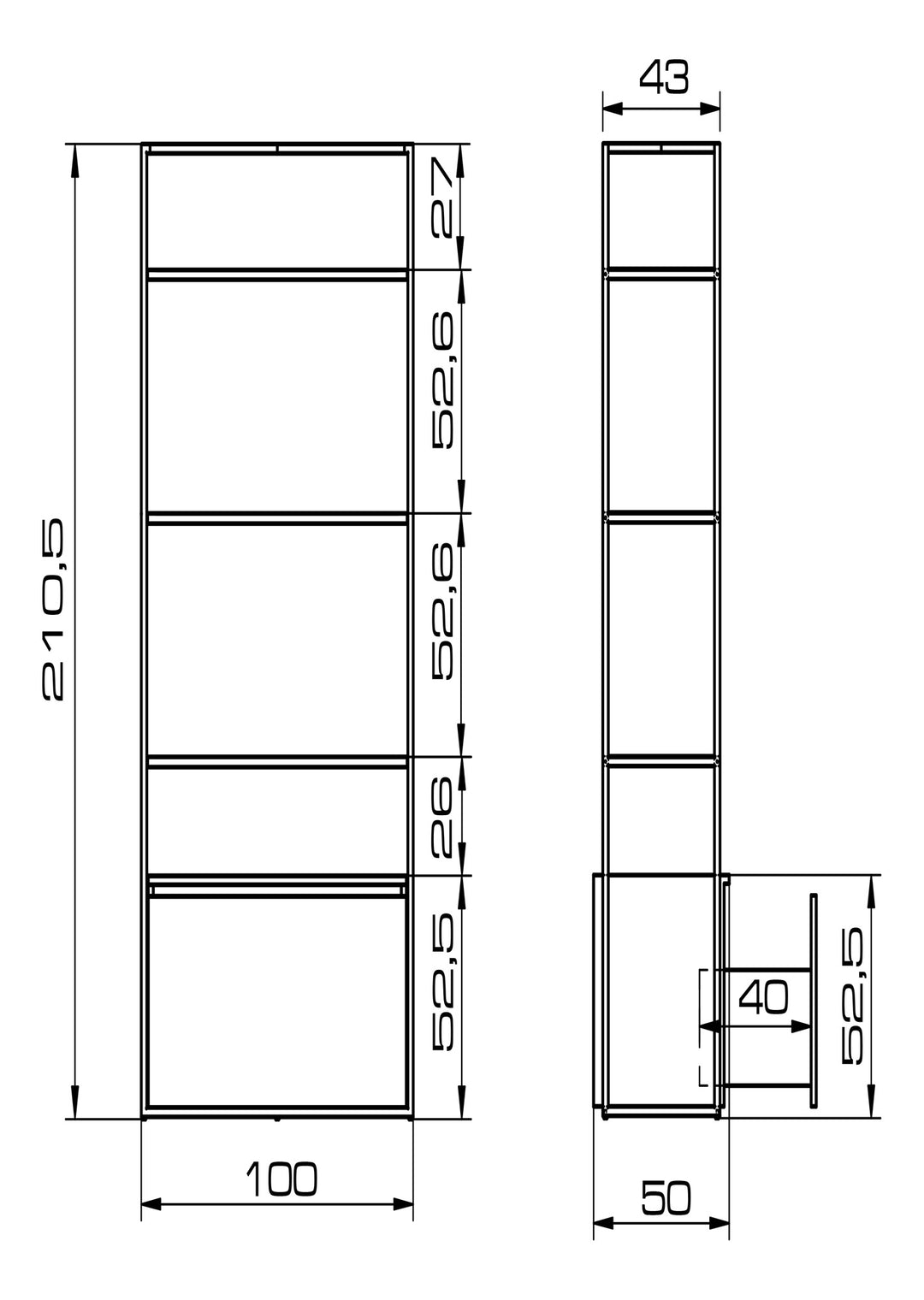 Pietranera DUPLEX EXPO VERKAUFSREGAL