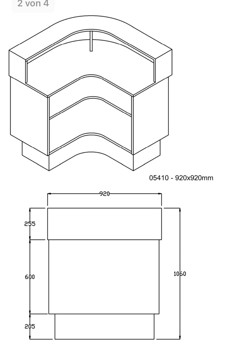 Salondesign24 Empfangstheke Sultan