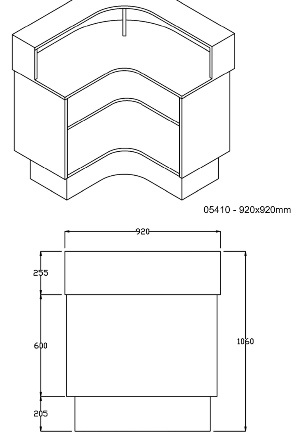 Salondesign24 Empfangstheke Sultan