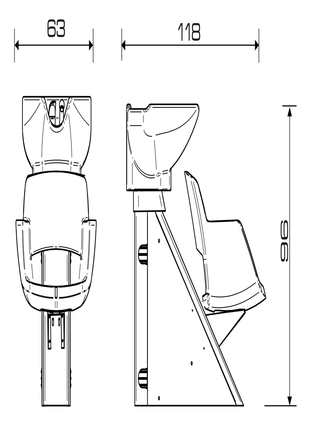 Pietranera WASCHANLAGE KELLY WASH FEST, EDELSTAHL STRUKTUR