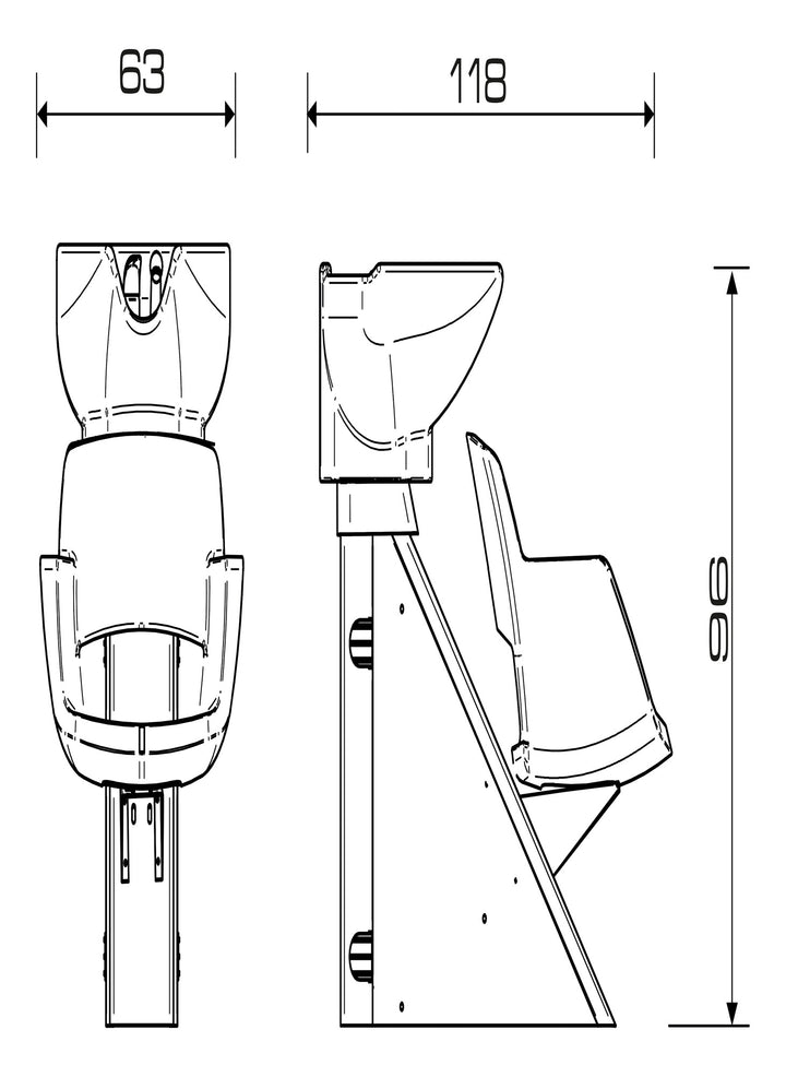 Pietranera WASCHANLAGE KELLY WASH FEST, EDELSTAHL STRUKTUR