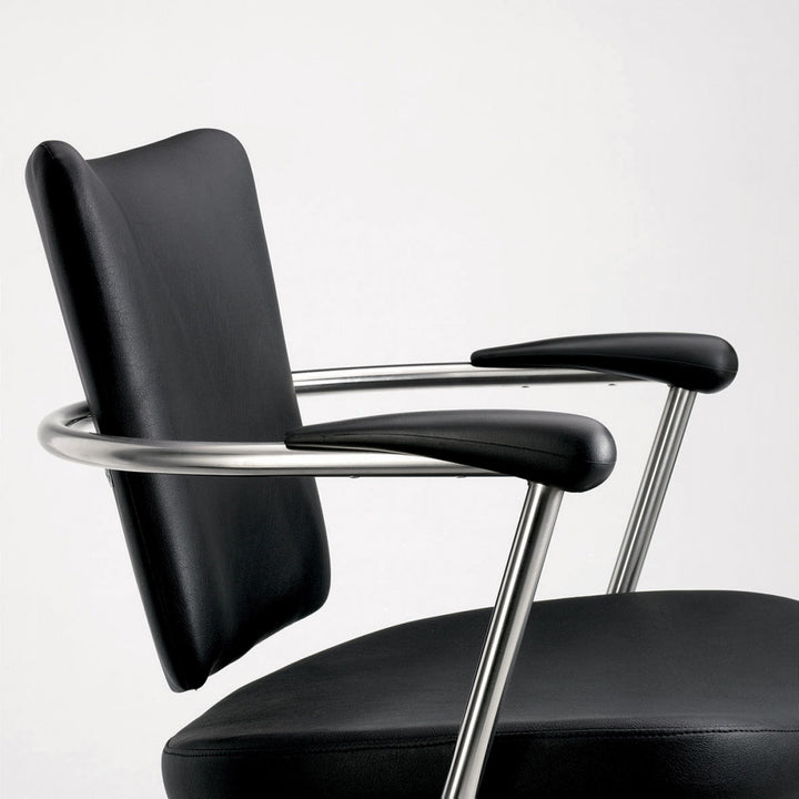 Kiela Friseurstuhl Tempo mit Rollen und Stopper