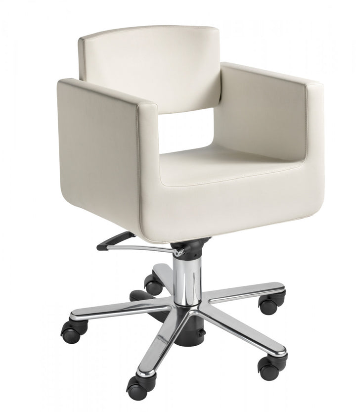 Kiela U-Box Hairdressing Chair with Casters and Brakes