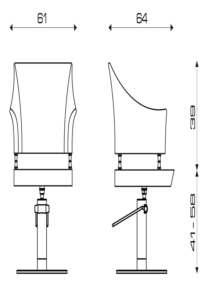 Pietranera Friseurstuhl MYRA