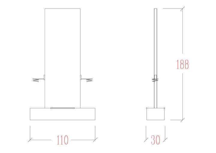 Vezzosi Frisörspiegel Natural double