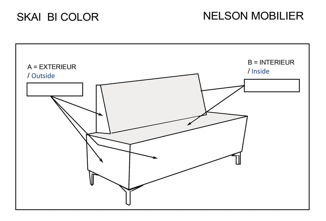 Nelson Mobilier WACHTSTOEL PYRAMID 2P