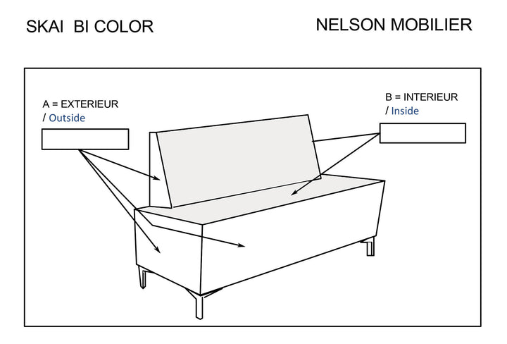 Nelson Mobilier WACHTSTOEL PYRAMID 2P