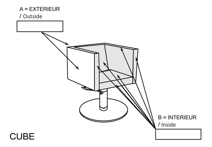 Nelson Mobilier Kappersstoel CUBE PYL