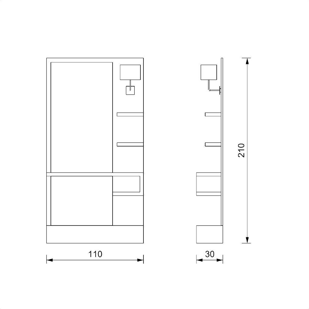 Vezzosi Frisörspiegel Natural light