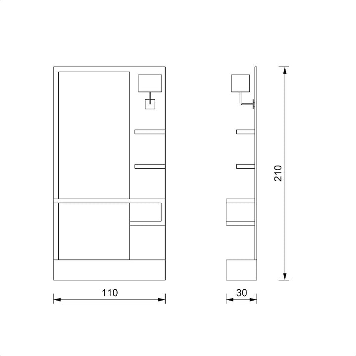 Vezzosi Frisörspiegel Natural light